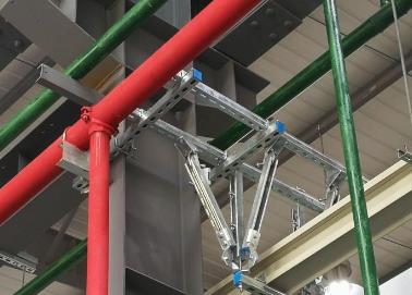 宿松该抗震支架的整体式支吊架结构协调性好